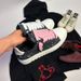 Classic Retro Low Top White Black Canvas Rubberized Fabric Sneakers Trendy Fashion Casual Sports Shoes For Couples Height Increasing_vogvips.com
