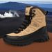 Men's Combat Boots In Large Size, Breathable, Anti Slip, Wear-resistant, Suitable For Outdoor Hiking, Mid Top Field Tactics Boots_vogvips.com