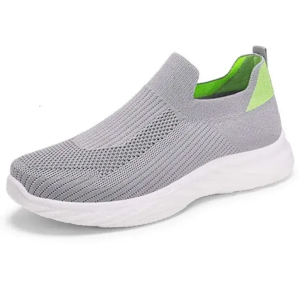 Breathable Mesh Mother's Summer Style Walking Sports Ladies Casual Flat Beijing Cloth Shoes EVA Insole Non Slip_vogvips.com