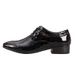 Euro Step Business Formal Four Seasons Men's Casual British Style Pointed Toe Patent Leather Soft Sole Korean Version Youth Trendy_vogvips.com