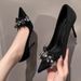 French-style Elegant High-end Comfortable Pointed-toe High-heeled For Women, 2026 Spring And Autumn New Model, Beautiful_vogvips.com