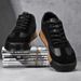 Large Size Men's Spring And Autumn Casual Flat Shoes, Youth Leather, Waterproof, Thick Sole, Height Increasing, Fashiona_vogvips.com