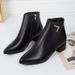 Chlsa Boots For Womn, Slip-Rsistant 2025 Nw Martin Short Pointd To, Chunky Hl, Innr Motorcycl Boots, Ins_vogvips.com