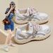 Inner Heightening Shoes Dad Shoes Female Student Sports Running Casual Mesh Breathable_vogvips.com