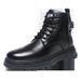 Men's Shoes Large Size Martin Boots For Men With Side Zipper, Autumn Fashion Trend, Men's Outdoor Black Mid Cut Short Boots, Work Boots_vogvips.com