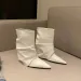 Winter High Heeled Cotton Womens Fashion Pointy Set Feet Soft Sole Anti Slip Wear Resistant Short Boots 260602_vogvips.com