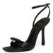 New Summer Bowknot Satin High Heels For Women, Sexy Rhinestone Letter Thin Heel Open-Toe Sandals In Pink_vogvips.com