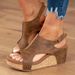 Flat Platform Sandals Large Size Women's Shoe Cover Toe Sandals Women_vogvips.com
