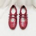Little Retro Red Inner Heightening French Mary Jane Women 2025 New Velcro Ballet Shoes_vogvips.com