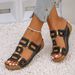 Large Size Roman Style Women's Sandals Open Toe Beach Slippers Summer Wedges Comfortable Outdoor Slip-On Shoes For Women_vogvips.com