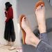 Women's New Summer Flat Sandals Transparent Outdoor Wear Fashion Candy Color Open Toe Casual Slide Slippers For Ladies_vogvips.com