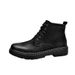 Men's Thick-soled Martin Boots Men's Short Boots Leather Boots Fleece Thermal Boots Tooling Boots_vogvips.com