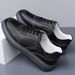 Top Layer Cowhide 2025 Autumn New Casual Genuine Leather Breathable White Sneakers Trendy Men's Shoes_vogvips.com