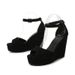 Suede Platform High Heels Women S New Fish Mouth Bag With A Line Belt Fashion Sandals_vogvips.com