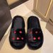 New Fashion Trendy Heart-Shaped Furry For Women, Autumn And Winter Indoor Thickened Warm Floor Cotton Slippers_vogvips.com
