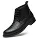 Martin Boots Men's Short Boots High Top Leather Shoes Men's Medium Top Chelsea Boots Men's Boots_vogvips.com