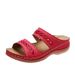 Women's Shoes Large Size New Car Line Anti Slip Round Head Slope Heel Comfortable One Line Cool Slippers For Women_vogvips.com