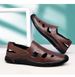 Men's Hole Shoes Embossed Crocodile Pattern Trendy And Soft Leather Driving Men's Shoes_vogvips.com
