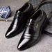 ShoeVault Business Formal Leather British Style Casual Versatile Pointed Toe Slip-On Low-Cut Trendy Fashion Men's Shoes_vogvips.com