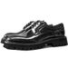Spring And Autumn Korean Style Large Men's Genuine Round Toe British Casual Thick Sole Patent Leather Suit Wedding_vogvips.com