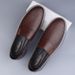 Soft-soled Leather Shoes Men's Casual Shoes Lazy Shoes_vogvips.com