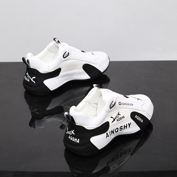 Breathable Mesh Chunky Sneakers Platform Shoes For Men Women, Unisex Retro Athletic Casual Shoes With Height Increase Option_vogvips.com