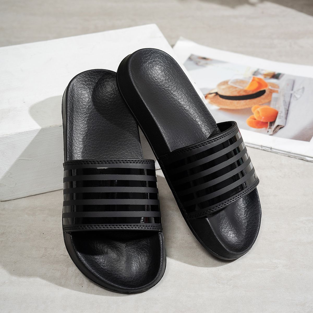 Women's Fashion Slippers Waterproof Non-Slip Thick Sole Wear-Resistant Slip-On Casual Sandals_vogvips.com