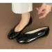 Red Elegant Bowknot Round Toe Womens Flat Comfort Slip On Ladies Ballerina Single Mules Shoes Zapatos Mujer 250711_vogvips.com