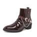 New Fashion Chelsea Boots Men's Brown Retro High-top Men's Boots European And American Fashion Boots British Gentleman Leather Boots_vogvips.com