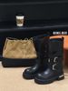 Paris Old Leather Venom Martin Boots 2025 Autumn New Belt Buckle Thick Heel Locomotive Boots Slim Mid Boots_vogvips.com