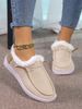 New Oversized Winter Soled Snow Boots Women, With Added Fleece And Thick Fur For Warmth. Large Size Sewn Bag_vogvips.com