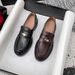 New slip-on small leather shoes niche retro chunky single shoes_vogvips.com