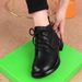Xiaoxiangfeng Single Shoe Women's Autumn French Socialite Style Shallow Mouth Soft Sole Flat Bottom Low Heeled Grandma_vogvips.com