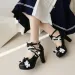 Pink Plush Ball Lace Bow High Heels Purple Cute Girly Platforms Vintage Style Aesthetic Shoes Sissy ABDL Princess_vogvips.com