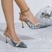 Mesh Toe Summer New Style French Pointed High Elegant Thin Heel Women's Sandals Cross-Border Plus Size_vogvips.com