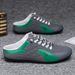 Euro Step Summer Mesh New Breathable Sneakers Slip-On Men's Sports Casual Shoes Half Slippers_vogvips.com