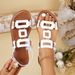 European And American Cross-border Double Buckle Flat Roman Strap Sandals For Women, Retro Casual Lightweight Beach_vogvips.com