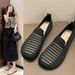 Summer 2025 New Breathable Mesh Hollow With Soft Bottom And Anti Slip One Step Shoes, Mom Sandals, Women's Single Shoes_vogvips.com