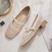 Soft Leather Version~Slip-on Summer Mary Jane Shoes, Women's Woven Hollow French-style Small Flats, 2025 New Model_vogvips.com