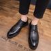 Business Formal Korean Crocodile Pattern Lace-up Leather European Style Wedding Banquet Men's Single Shoes_vogvips.com