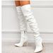 2020 Autumn New Elastic Over-the-Knee Pointed Toe Patent Leather Tube Black Zipper Stiletto High Heel Women's Boots_vogvips.com