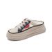 2026 Popular Summer Versatile Thick-soled Slip-on Breathable Closed-toe Mules For Women, High-end Mesh Sandals_vogvips.com