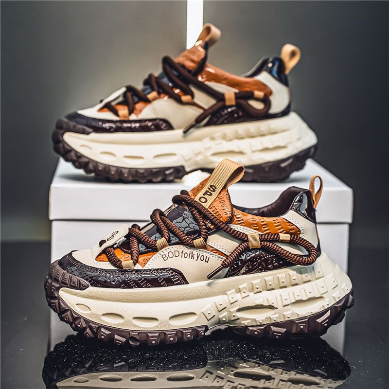High Quality For Summer New Breathable Men Shoes Trendy Anti Slip Casual Platform Sneakers Кроссовки Сетка Мужские_vogvips.com