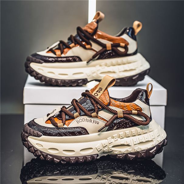 High Quality For Summer New Breathable Men Shoes Trendy Anti Slip Casual Platform Sneakers Кроссовки Сетка Мужские_vogvips.com