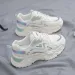 2024 New Chunky Sneakers For Women Fashion Mesh Platform Dad Lace Up Casual Walking Height Increase Tennis Running Shoes_vogvips.com