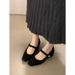 2025 New French Plush Mary Jane Shoes 2025 Autumn/Winter Warm High Heels Single Shoes Hairy Shoes_vogvips.com
