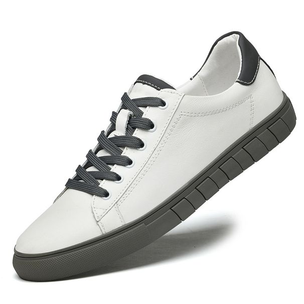 Men's Shoes First-layer Casual Board Shoes Trendy Men's European Station Trendy Little White Shoes_vogvips.com