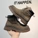 Spring Festival Help Leather Martin Boots Retro Casual Short Boots Velvet Thick-soled Tooling Boots_vogvips.com