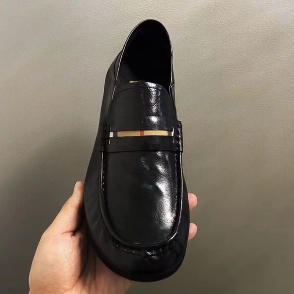 2025 New Summer Genuine Le Fu Men's Business Casual Leather One Step Lazy Bean Trendy Shoes_vogvips.com