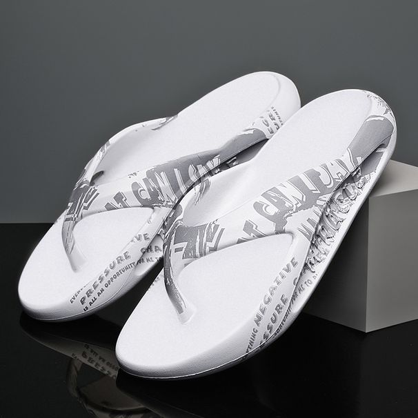 Printed Male And Female Couples Large Size EVA High Elastic Flip-flops Thick-soled Lightweight Slippers For Outdoor_vogvips.com